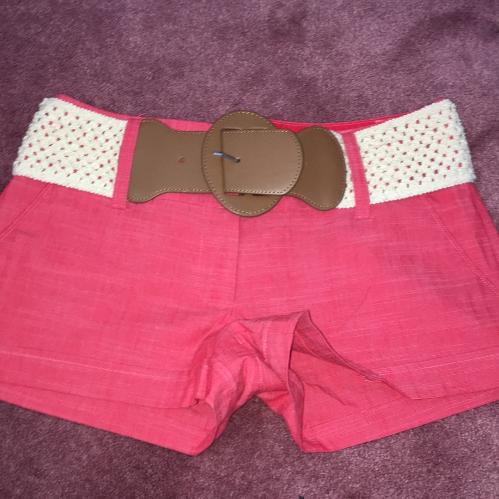 guess brand jean shorts with belt